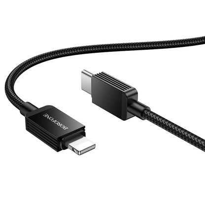 Câble de Données et de Charge USB-C - Lightning Borofone BX120 Placer, 27W, 1m, Noir
