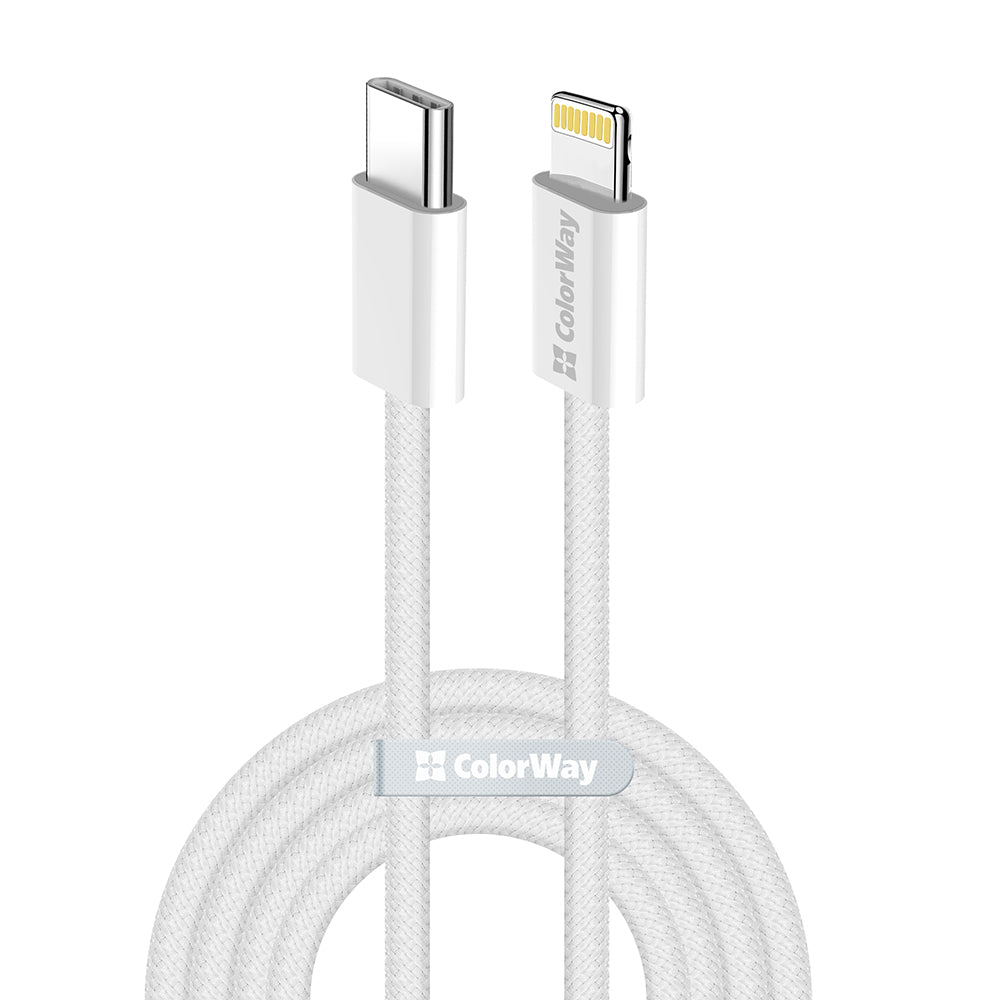 Cavo Dati e Ricarica USB-C - Lightning ColorWay CW-CBPDCL061, 27W, 1m, Grigio