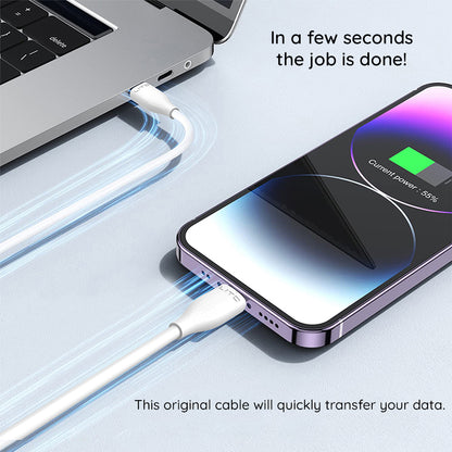 Cavo Dati e Ricarica USB-C - Lightning Lito LD03, 27W, 1m, Bianco