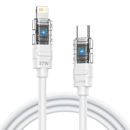 Cavo Dati e Ricarica USB-C - Lightning Lito LD05, 27W, 1m, Bianco