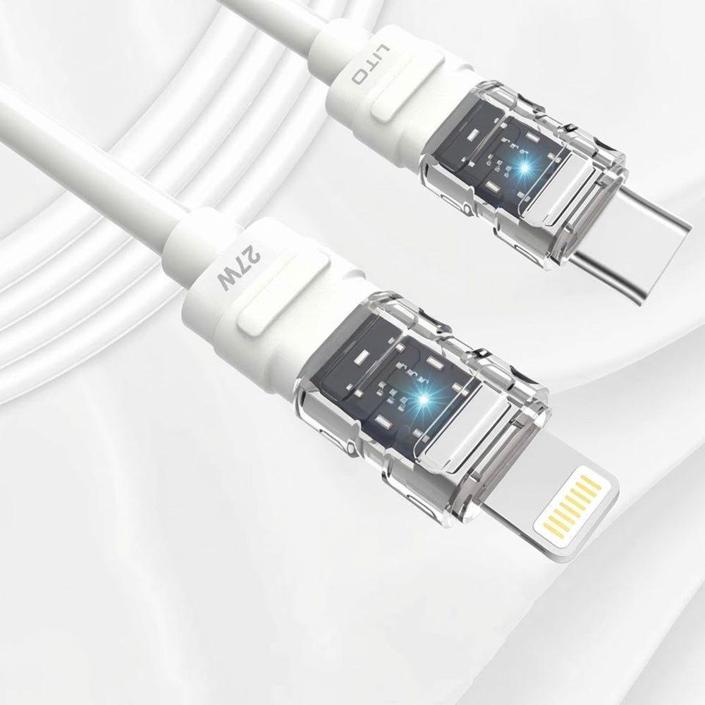Cavo Dati e Ricarica USB-C - Lightning Lito LD05, 27W, 1m, Bianco