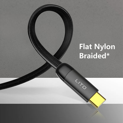 USB-C - Lightning Lade- und Datenkabel Lito LD11CL, 30W, 1m, Schwarz