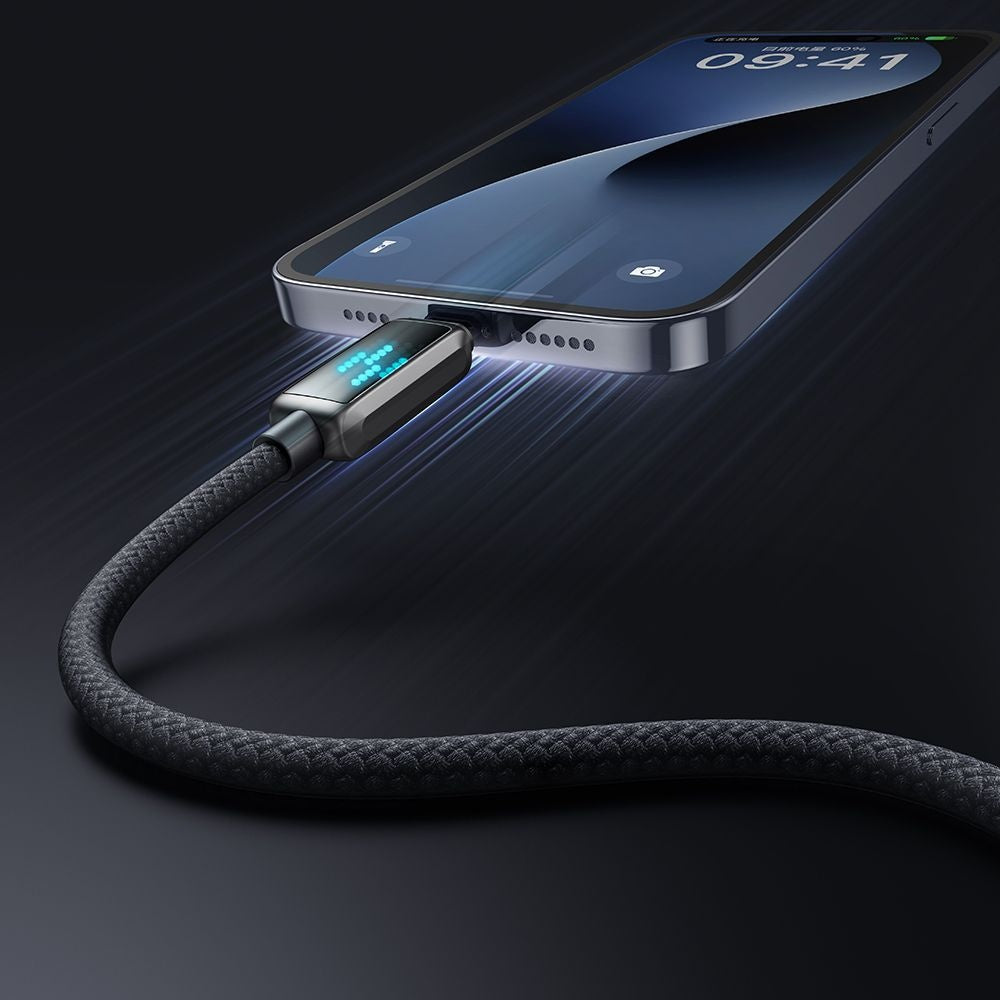 Daten- und Ladekabel USB-C - Lightning McDodo CA-2630 Display, 36W, 1.2m, Schwarz