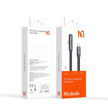 Cavo Dati e Ricarica USB-C - Lightning McDodo CA-3350 Angled, 36W, 1.2m, Nero