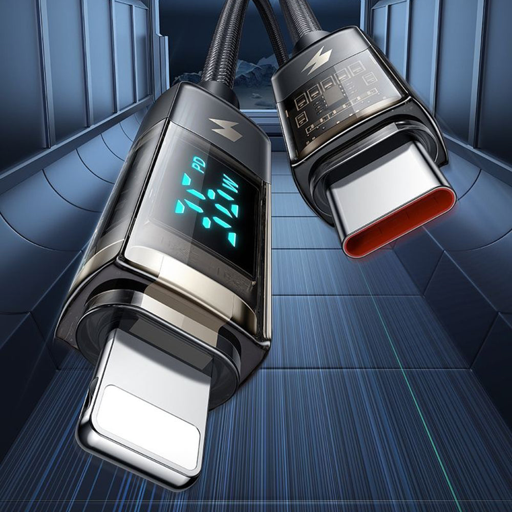 Cavo Dati e Ricarica USB-C - Lightning McDodo CA-3600 Display Auto Power Off, 36W, 1.2m, Nero