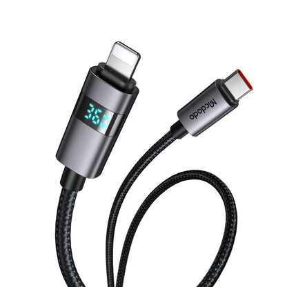 USB-C - Lightning Lade- und Datenkabel McDodo CA-6570 Display, 36W, 1.2m, Schwarz