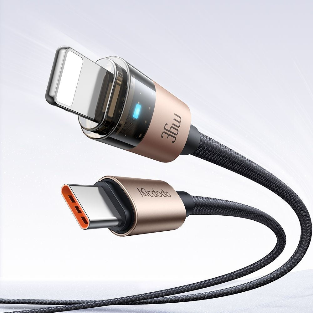 Daten- und Ladekabel USB-C - Lightning McDodo CA-6941, 36W, 1.2m, Gold