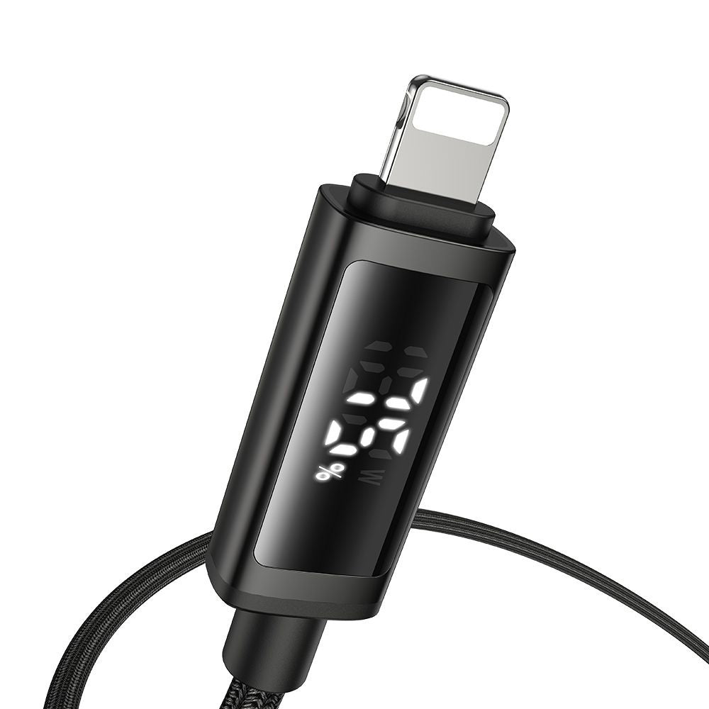 USB-C - Lightning McDodo CA-7990 Display Daten- und Ladekabel, 36W, 1.2m, Schwarz