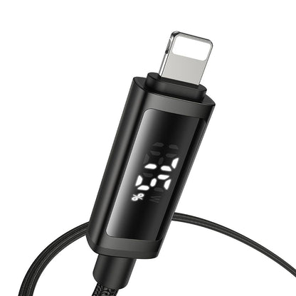 USB-C - Lightning McDodo CA-7990 Display Daten- und Ladekabel, 36W, 1.2m, Schwarz