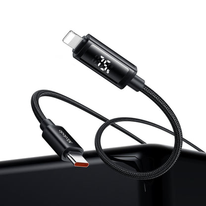 USB-C - Lightning McDodo CA-7990 Display Daten- und Ladekabel, 36W, 1.2m, Schwarz