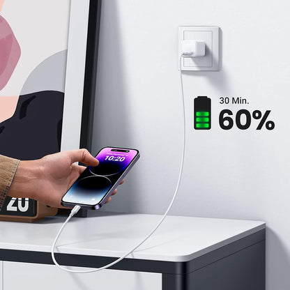 Câble de Données et de Charge USB-C - Lightning UGREEN US171 (10493), 20W, 1m, Blanc