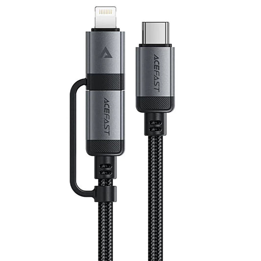 Cavo Dati e Ricarica USB-C - Lightning / USB-C Acefast C20-01, 60W, 1.2m, Nero