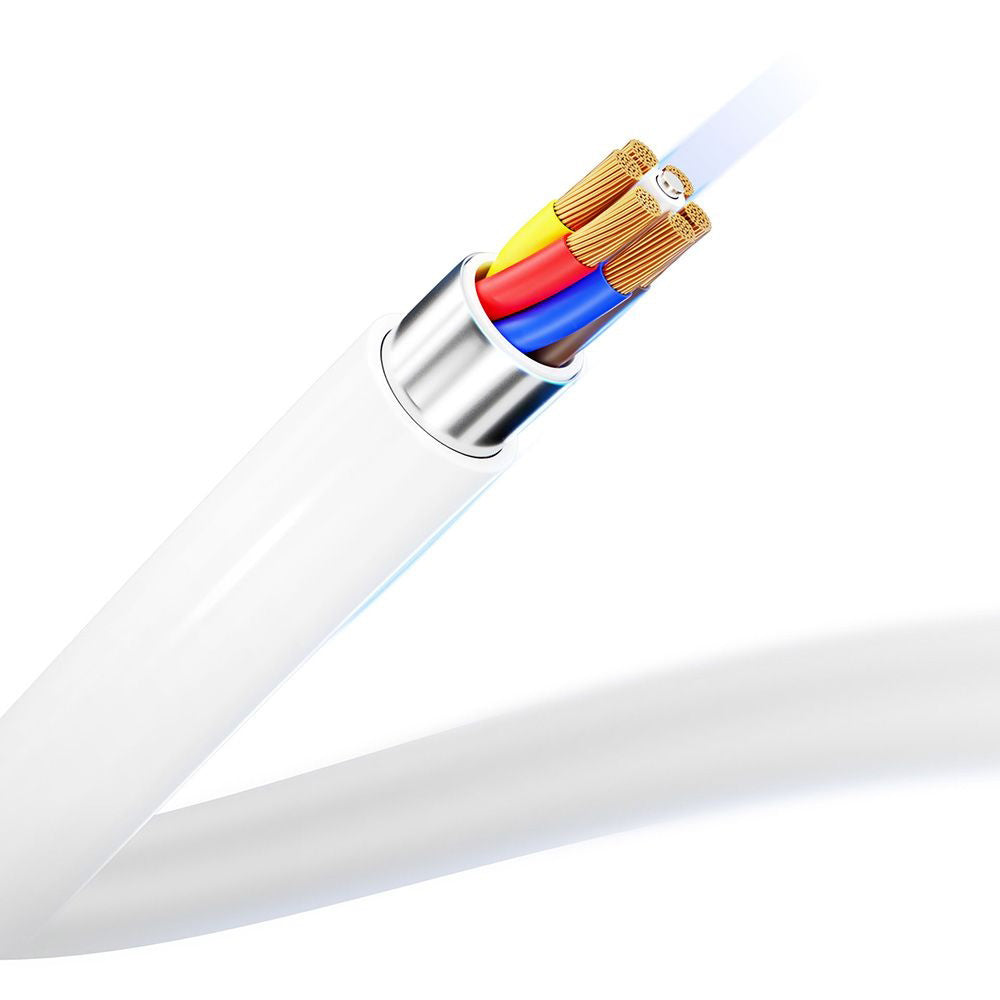 USB-C Daten- und Ladekabel - USB-C 3MK Hyper, 100W, 2m, Weiß