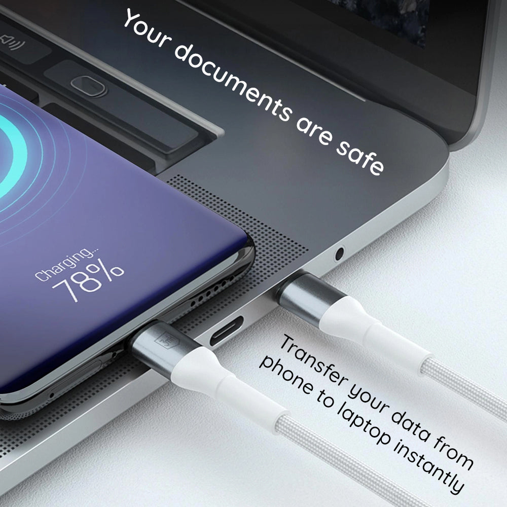 Câble de Données et de Charge USB-C - USB-C 3MK Hyper Thunderbolt 4, 240W, 1m, Noir