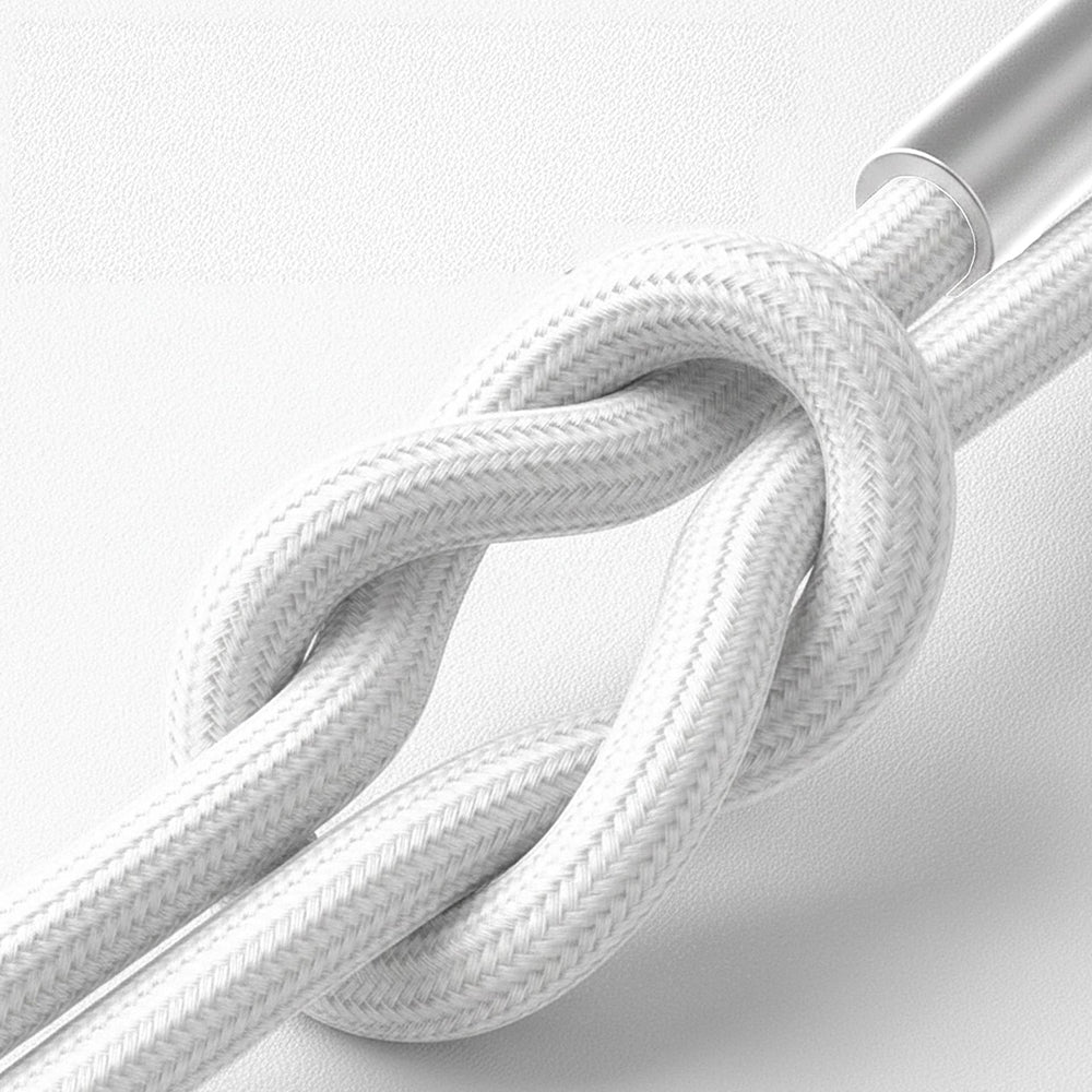 Câble de données et de charge USB-C - USB-C 3MK Hyper N, 100W, 2m, Blanc