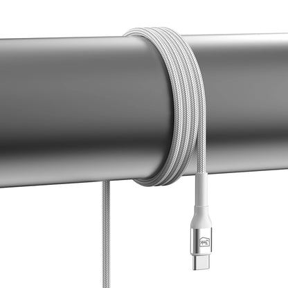Câble de Données et de Charge USB-C - USB-C 3MK Hyper N, 60W, 1m, Blanc