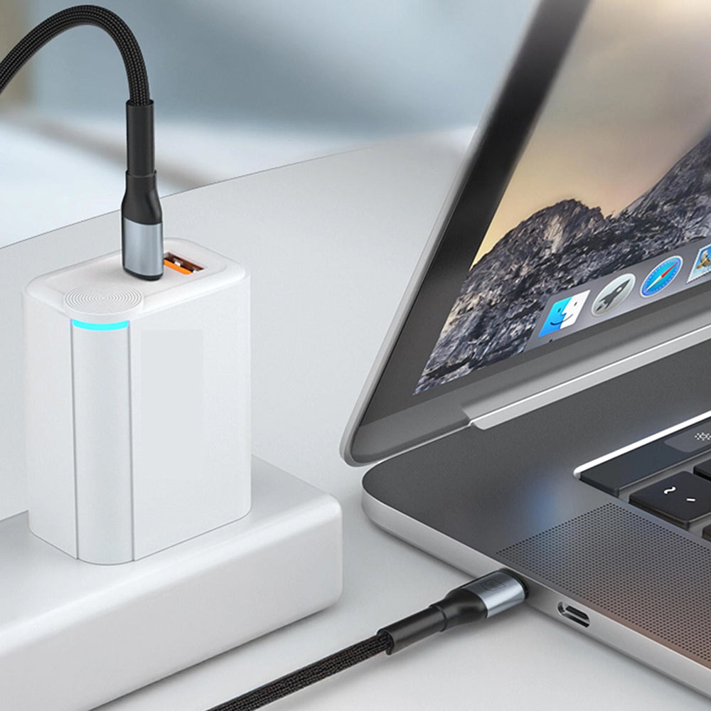Câble de Données et de Charge USB-C - USB-C 3MK Hyper N, 60W, 2m, Noir