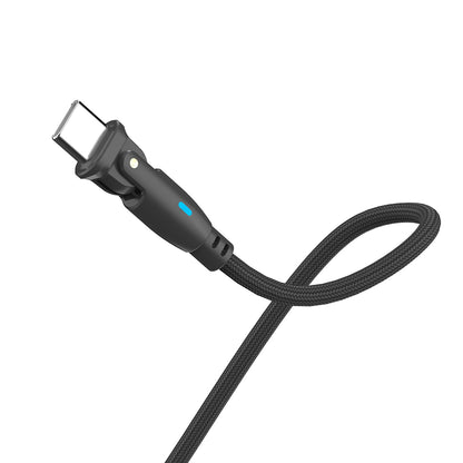 Cavo Dati e Ricarica USB-C - USB-C 3MK Hyper N Angolato, 100W, 1m, Nero