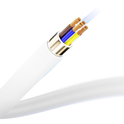 USB-C Daten- und Ladekabel - USB-C 3MK Hyper Silicone, 60W, 1m, Weiß