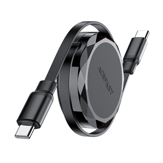 Daten- und Ladekabel USB-C - USB-C Acefast C13-03, 60W, 0,8m, Schwarz