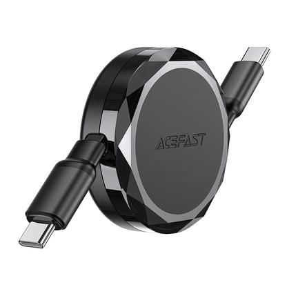 Câble de Données et de Charge USB-C - USB-C Acefast C13-03, 60W, 0.8m, Noir