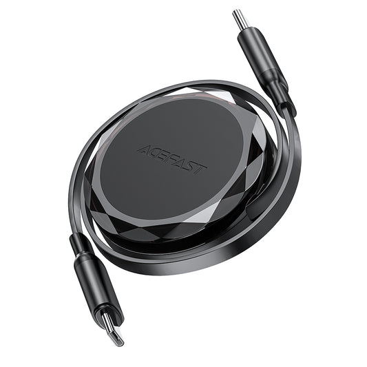Daten- und Ladekabel USB-C - USB-C Acefast C13-03, 60W, 0,8m, Schwarz