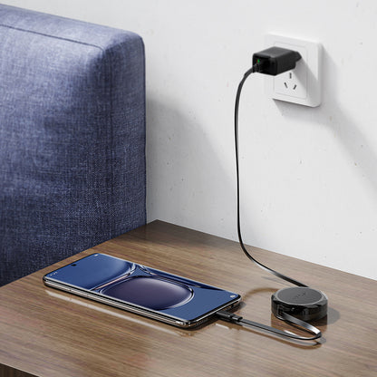 Câble de Données et de Charge USB-C - USB-C Acefast C13-03, 60W, 0.8m, Noir