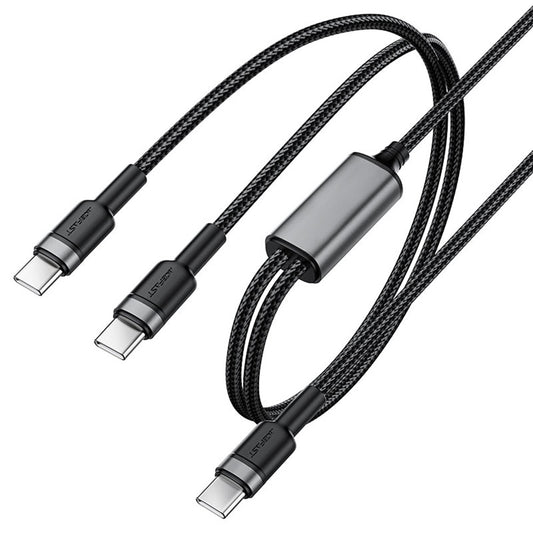 Cavo Dati e Ricarica USB-C - 2 x USB-C Acefast C22-02, 100W, 1.25m, Nero