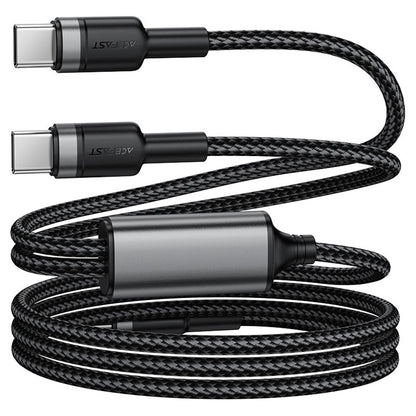 USB-C Daten- und Ladekabel - 2 x USB-C Acefast C22-02, 100W, 1,25m, Schwarz