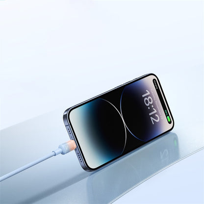 USB-C Daten- und Ladekabel - USB-C Baseus Discolor, 100W, 1m, Blau Grün E0420702