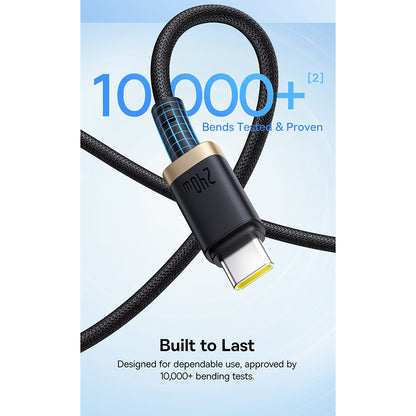 Câble de Données et de Charge USB-C - USB-C Baseus Dura, 240W, 1m, Or Noir P10377803U03-00