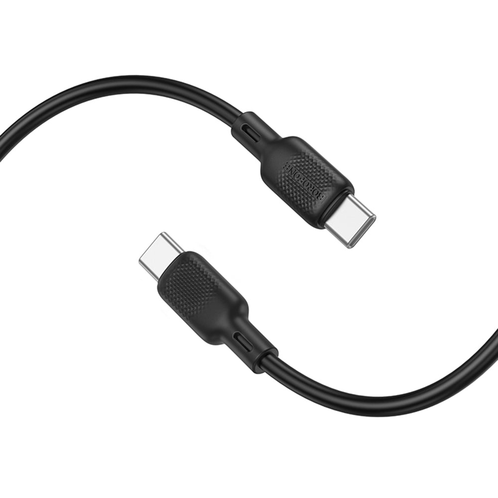 USB-C Daten- und Ladekabel - USB-C Borofone BX113 Lenny, 60W, 2m, Schwarz