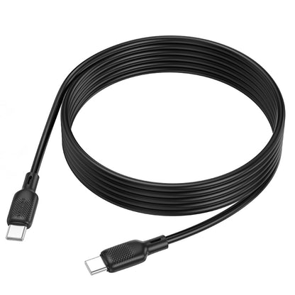 USB-C Daten- und Ladekabel - USB-C Borofone BX113 Lenny, 60W, 2m, Schwarz
