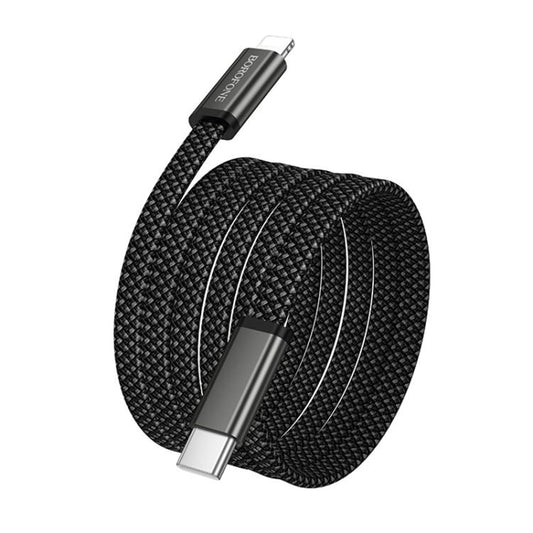 Câble de données et de charge USB-C - USB-C Borofone BX124 Peace, 30W, 1m, Noir