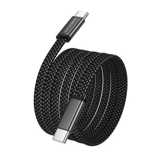 Câble de données et de charge USB-C - USB-C Borofone BX124 Peace, 60W, 1m, Noir