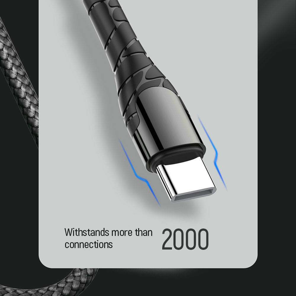 Cavo Dati e Ricarica USB-C - USB-C ColorWay CW-CBPDCC040, 65W, 1m, Grigio