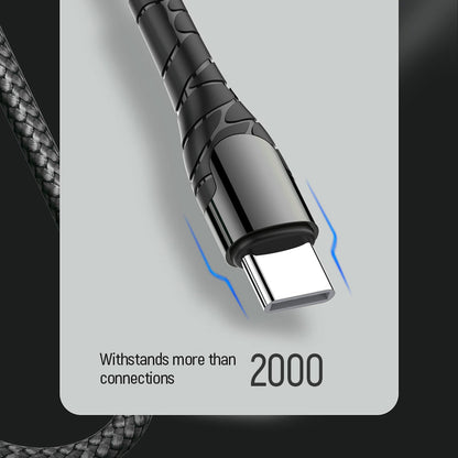 Cavo Dati e Ricarica USB-C - USB-C ColorWay CW-CBPDCC040, 65W, 1m, Grigio