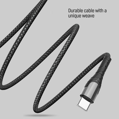 Cavo Dati e Ricarica USB-C - USB-C ColorWay CW-CBPDCC040, 65W, 1m, Grigio