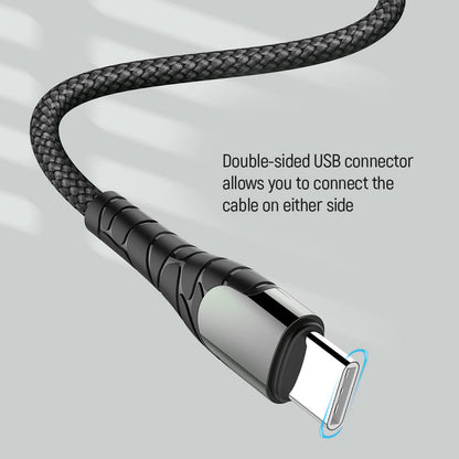 Cavo Dati e Ricarica USB-C - USB-C ColorWay CW-CBPDCC040, 65W, 1m, Grigio