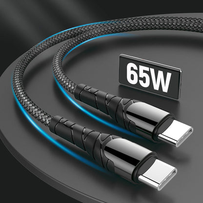 Cavo Dati e Ricarica USB-C - USB-C ColorWay CW-CBPDCC040, 65W, 1m, Grigio