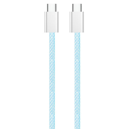 Câble de Données et de Charge USB-C - USB-C ColorWay CW-CBPDCC061, 60W, 1m, Bleu