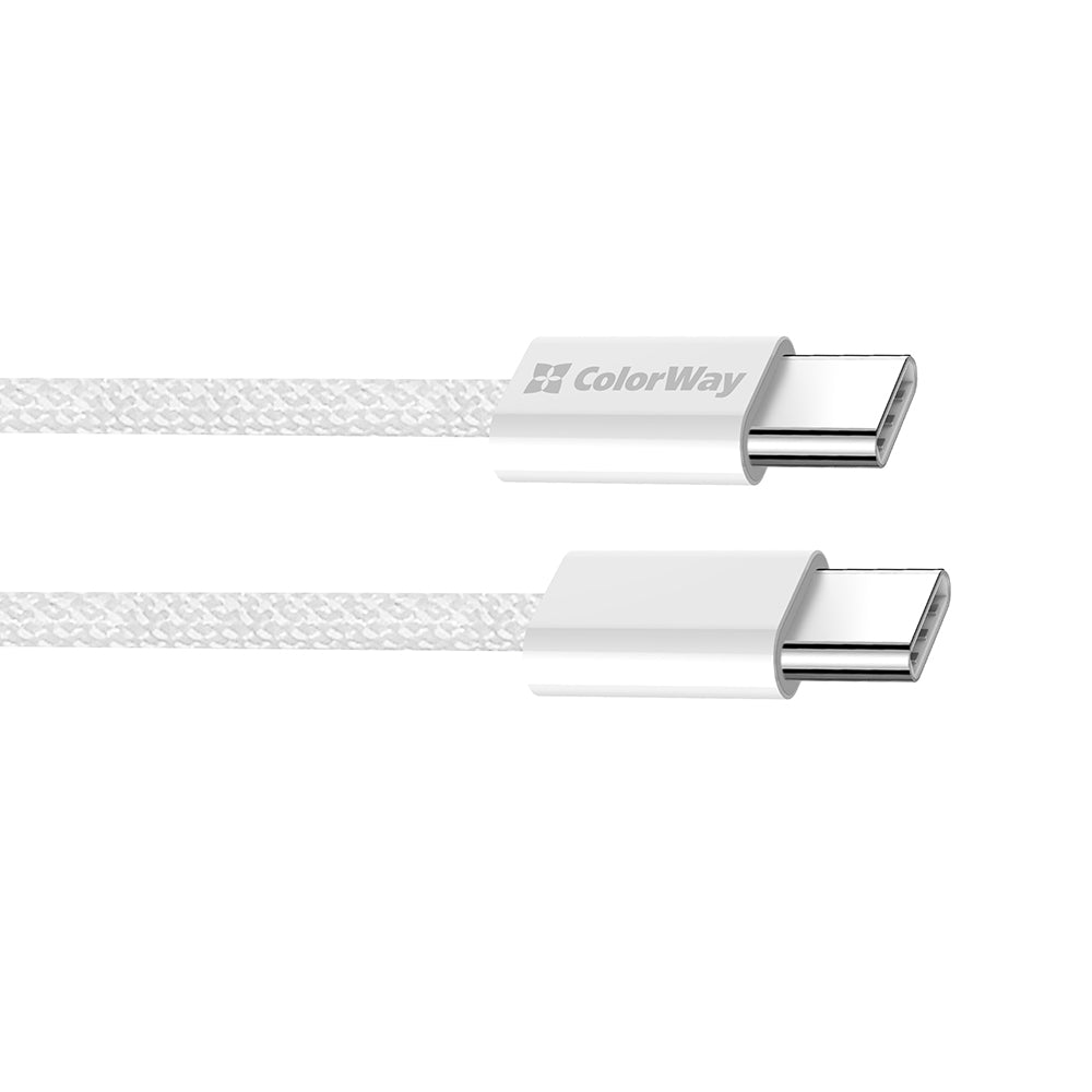 Daten- und Ladekabel USB-C - USB-C ColorWay CW-CBPDCC061, 60W, 1m, Grau
