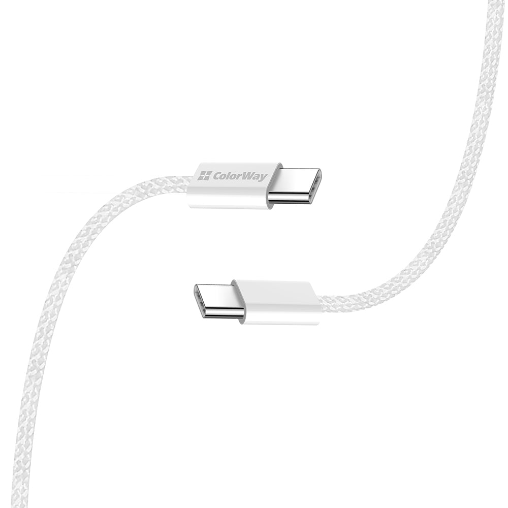 Daten- und Ladekabel USB-C - USB-C ColorWay CW-CBPDCC061, 60W, 1m, Grau