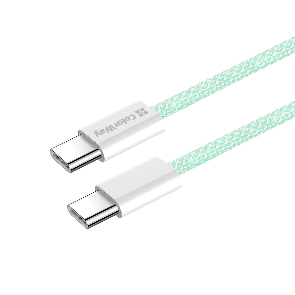 Cavo Dati e Ricarica USB-C - USB-C ColorWay CW-CBPDCC061, 60W, 1m, Verde