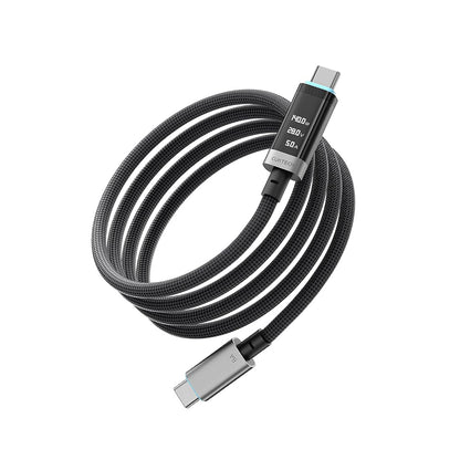 USB-C Daten- und Ladekabel - USB-C Cuktech CTC620P Display, 240W, 2m, Schwarz CCTC620POSBK
