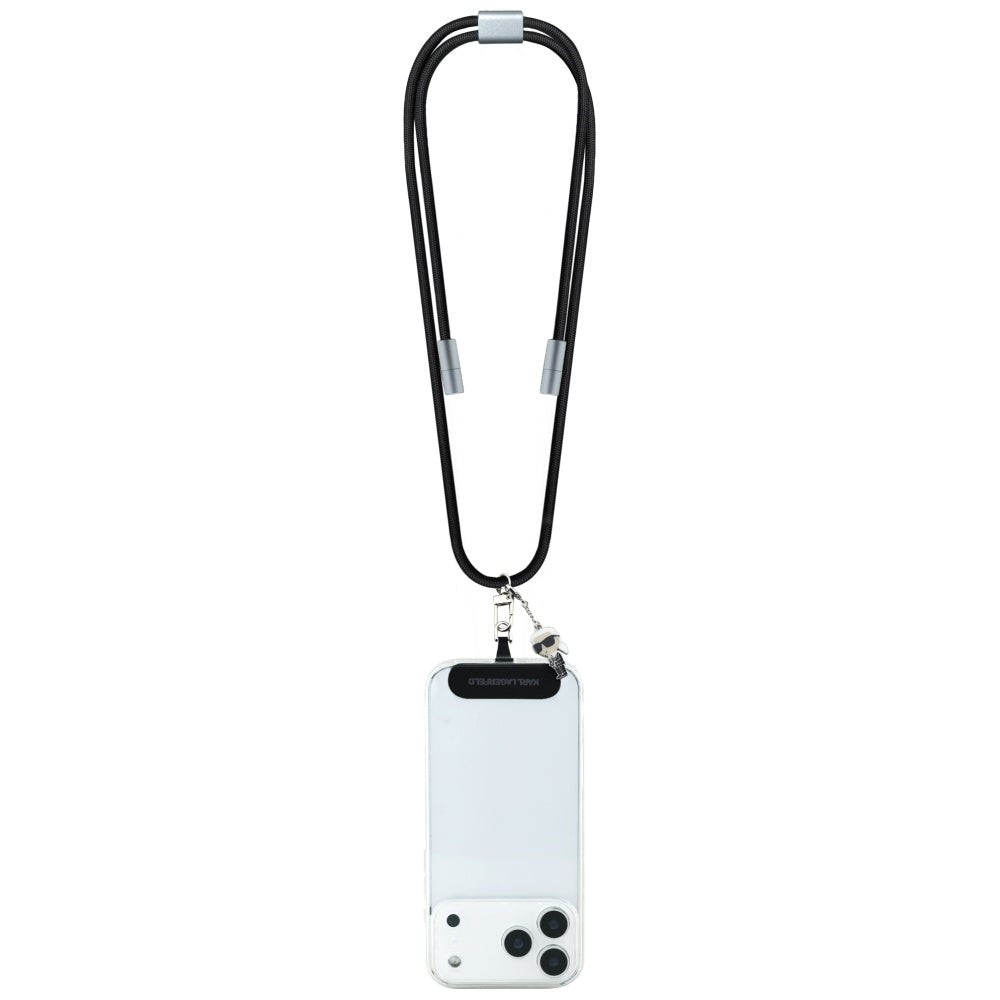 Cavo Dati e Ricarica USB-C - USB-C Karl Lagerfeld Ikonik Charm, 100W, 1.5m, Nero