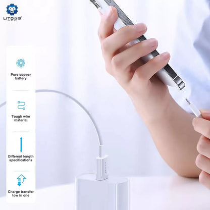 USB-C Data and Charging Cable - USB-C Lito, 18W, 2m, White