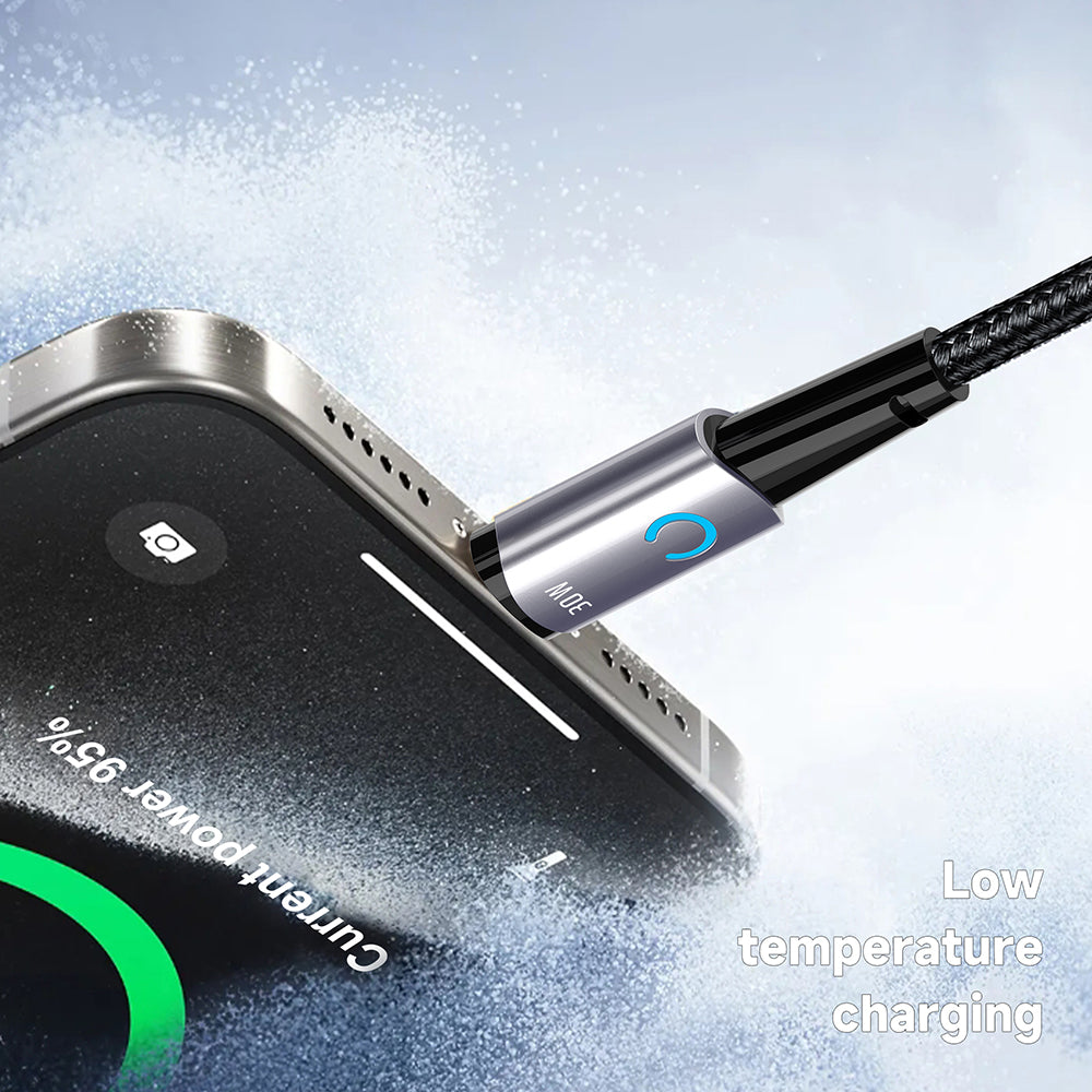 Daten- und Ladekabel USB-C - USB-C Lito LD10CC, 60W, 1m, Schwarz