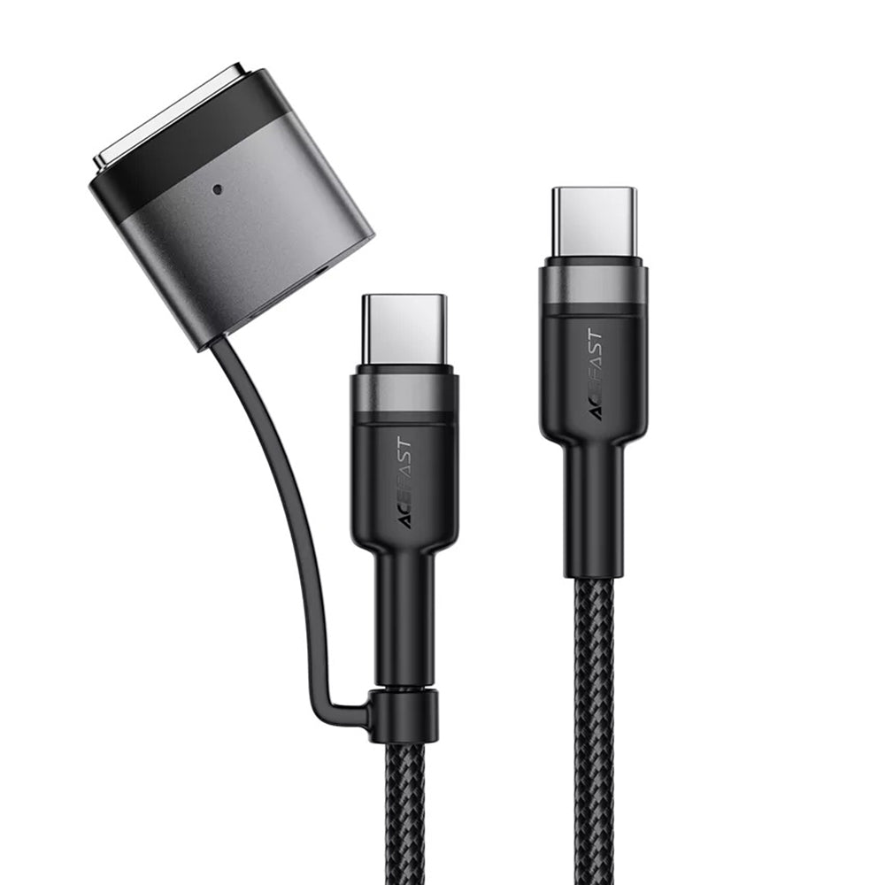 Acefast Ladekabel, USB-C - USB-C / MagSafe 3, 240W, 1.2m, Schwarz
