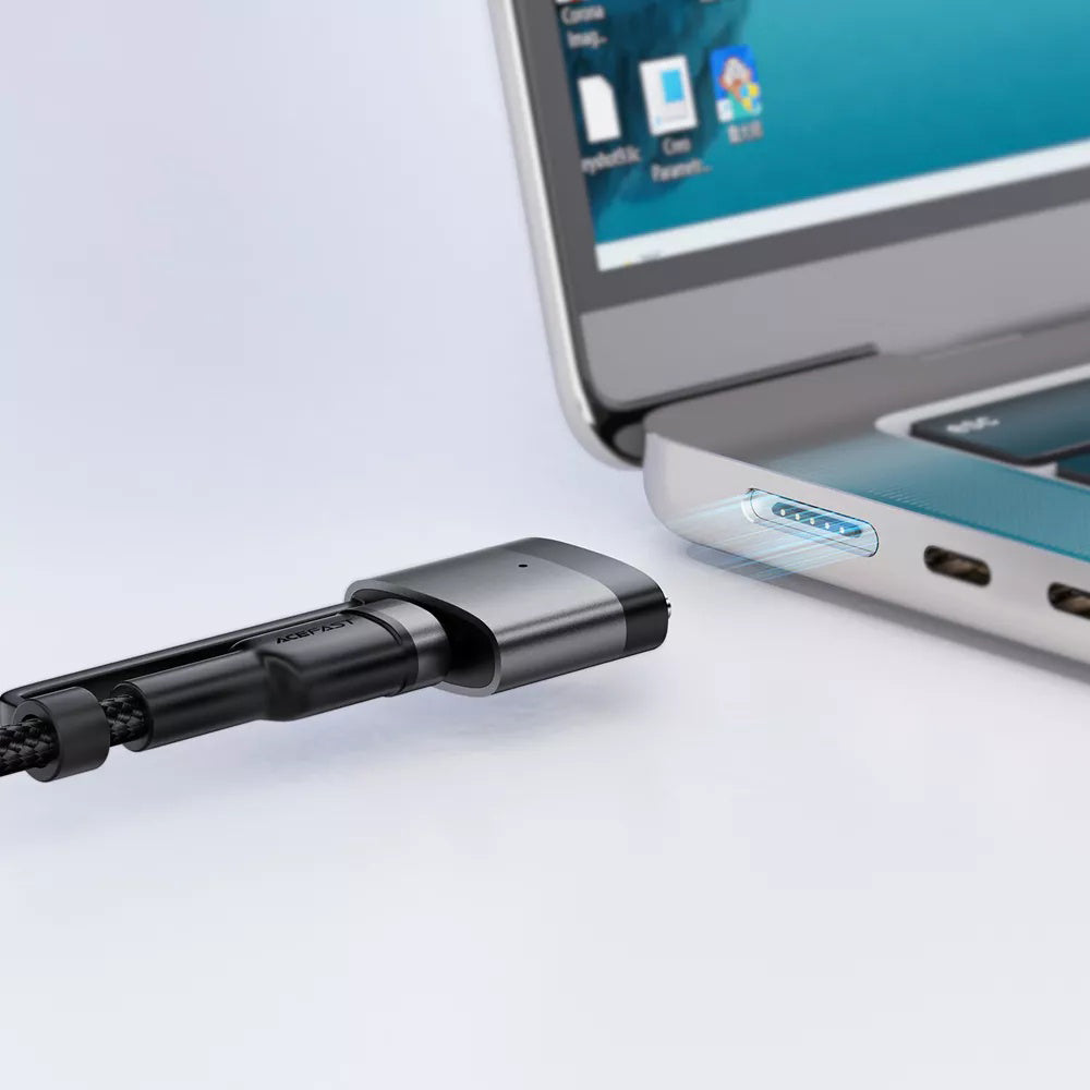 Acefast Ladekabel, USB-C - USB-C / MagSafe 3, 240W, 1.2m, Schwarz